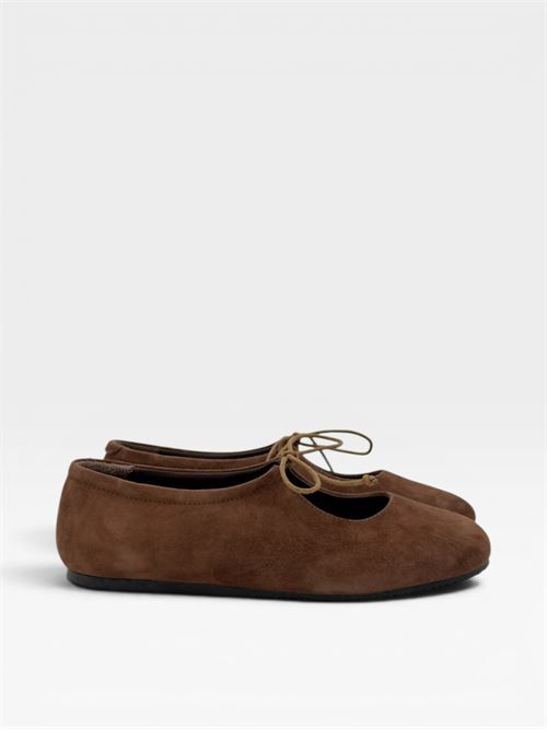 Ballerine in suede con laccetto da donna IL LACCIO | 5340SUEDETEAK